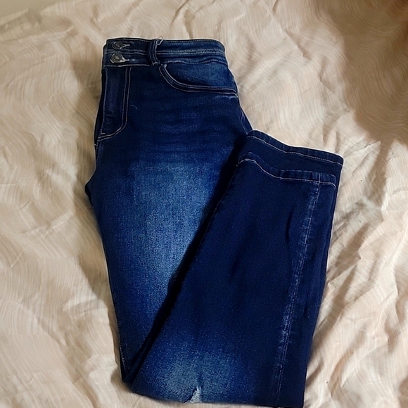 High waisted skinny crop